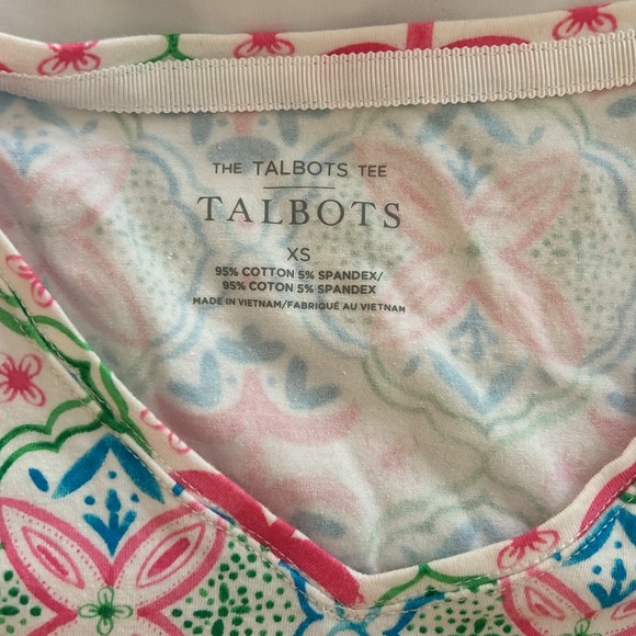 Talbots V-Neck Tee T Shirt Size XS, The Talbots Tee - Picture 2 of 4